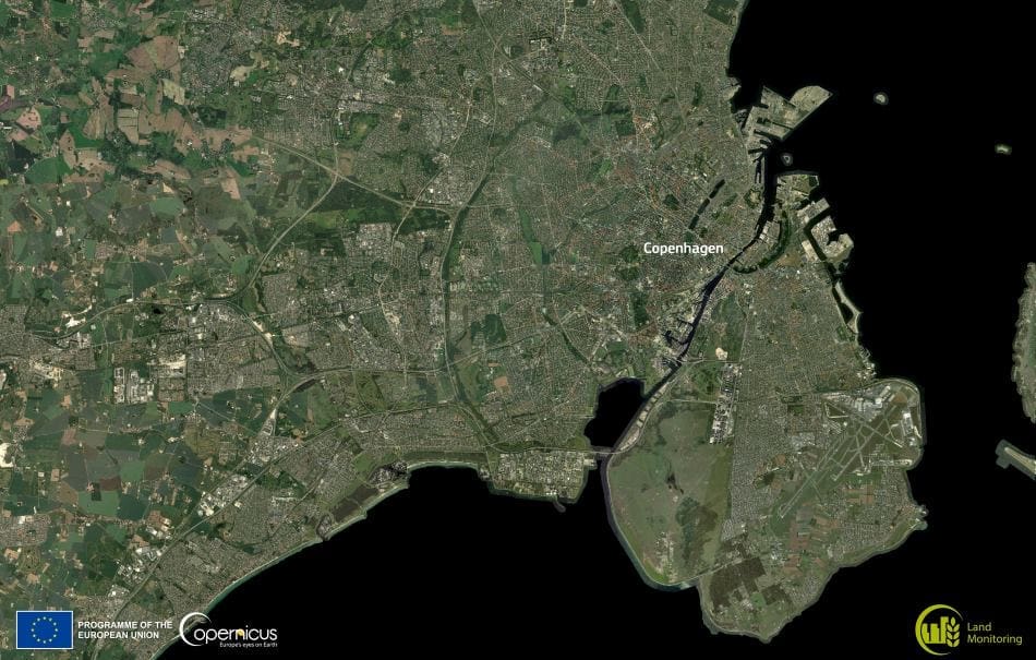 Image of the day: Copenhagen’s islands and its carbon-neutral vision Satellite Image: Copenhagen, Denmark