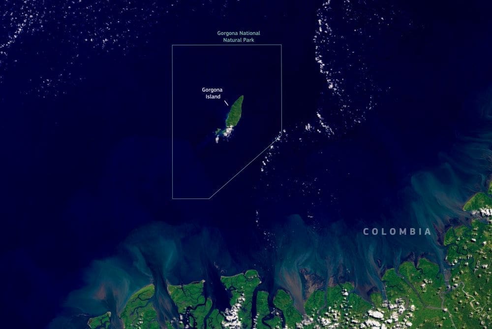 Satellite Image: Gorgona National Natural Park, Colombia