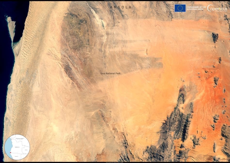 Image of the day: Angola’s Iona National Park Satellite Image: Iona National Park, Angola