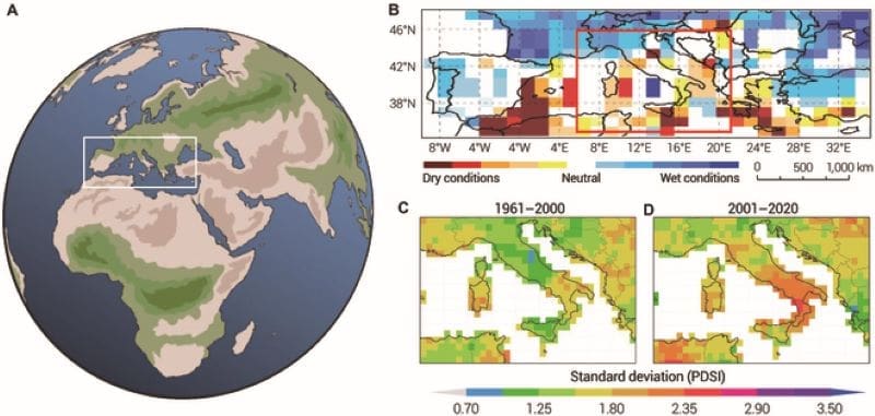 Image: Environmental setting and climate of the central Mediterranean