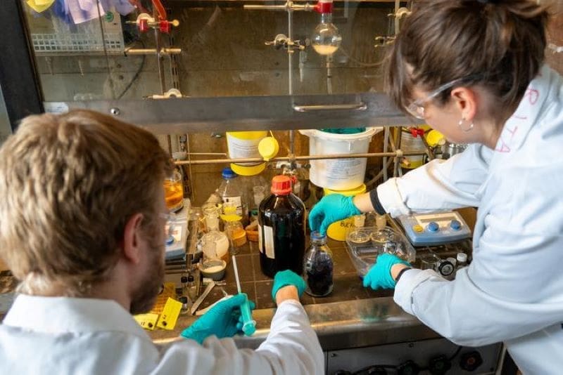 Image: researchers in the lab (s. climate, pollution)