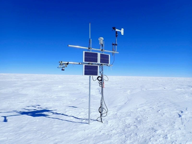 Image: Relay Station, an unmanned weather station in the interior of East Antarctica