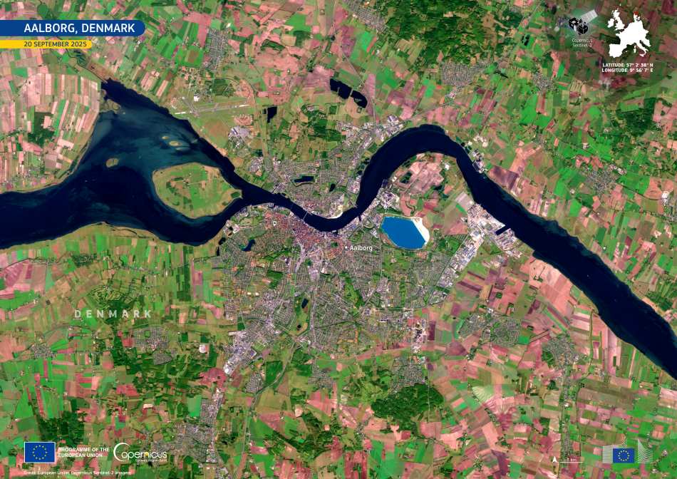Image of the day: Aalborg’s balance of nature and innovation Satellite Image: Aalborg, Denmark