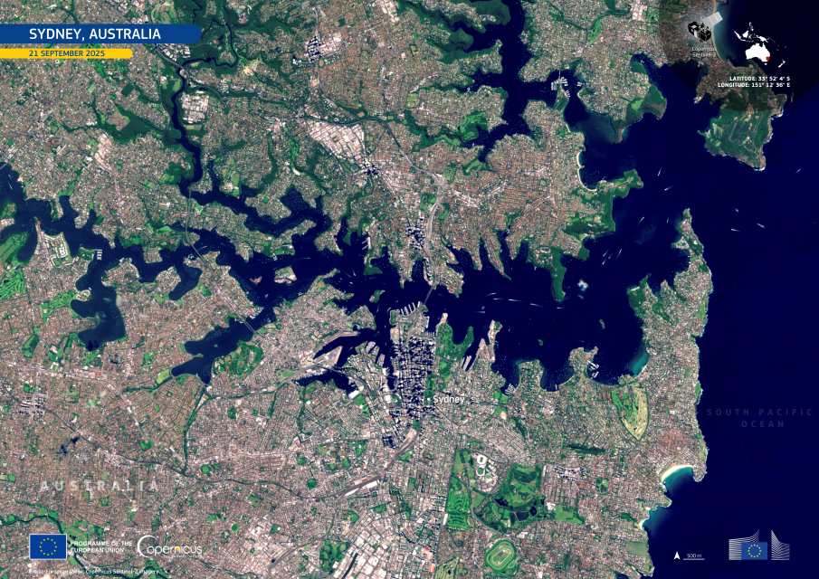 Image of the day: Sydney from above Satellite Image: Sydney, Australia