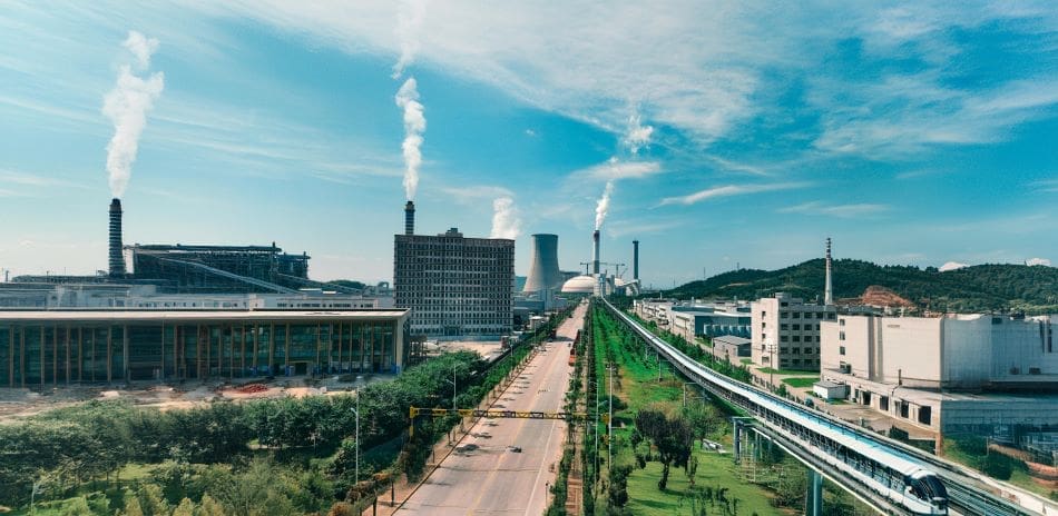 Image: Industrial Landscape with Railway, Jiangxi, China