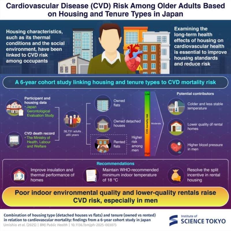 Climate Science Digest: October 14, 2025 Image: Infographic - Linking housing type to cardiovascular mortality in Japan