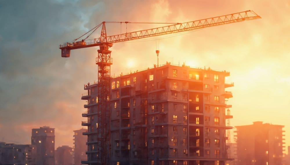 Global construction emissions could double by 2050, study warns Image: Illustration of construction site (AI Gen.)