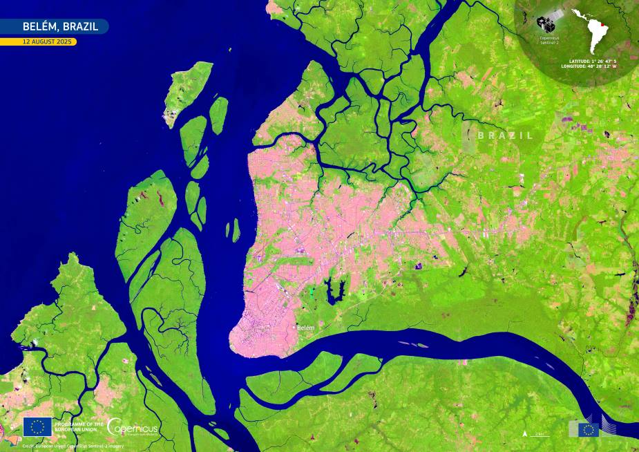 Satellite Image: Belém, Brazil (s. COP30)