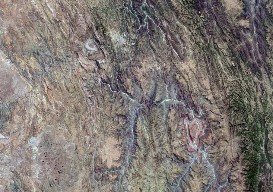 Image of the day: Colours and contours of the Bolivian Altiplano Satellite Image: The Bolivian Altiplano