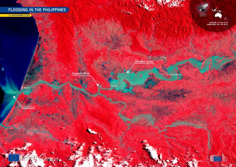 Image of the day: Floodwaters spread across Cagayan Valley, the Philippines Satellite Image: Cagayan Valley, Philippines (s. floods)