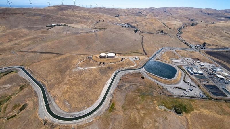 Image: California State Water Project in Alameda County (aerial view)