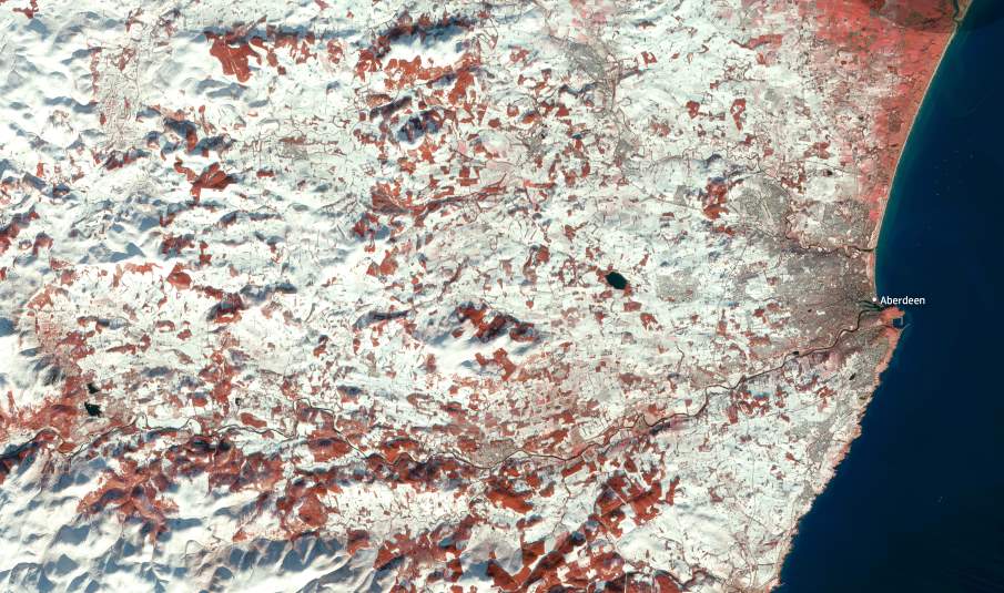 Image of the day: Winter storm swept across north-east Scotland