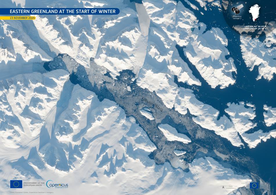 Satellite Image: Sikuijivitteq, Eastern Greenland