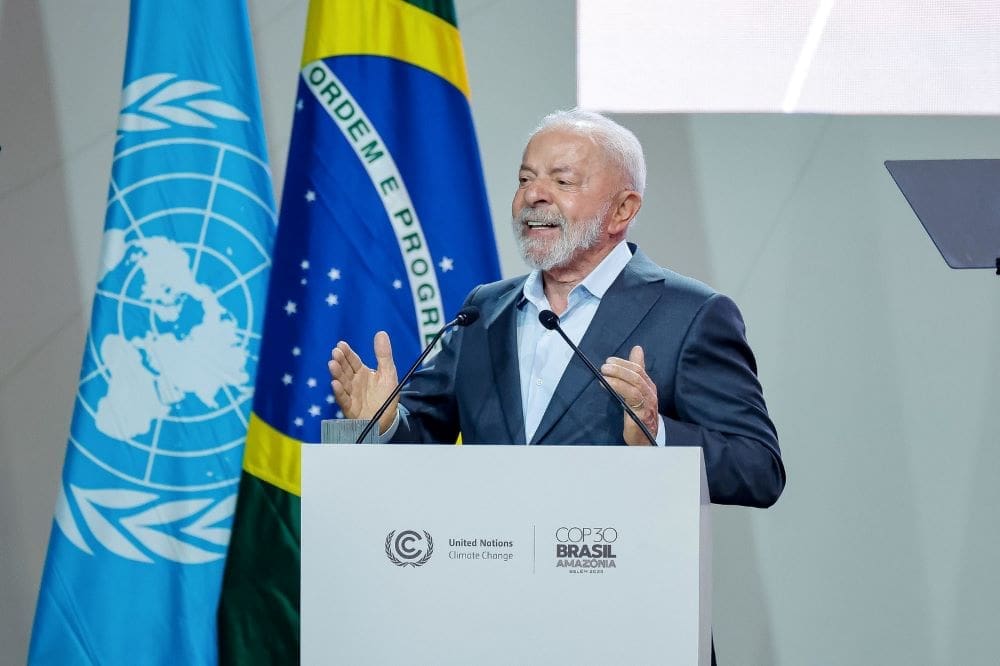 Image: Luiz Inácio Lula da Silva, the president of the Federative Republic of Brazil, at COP30