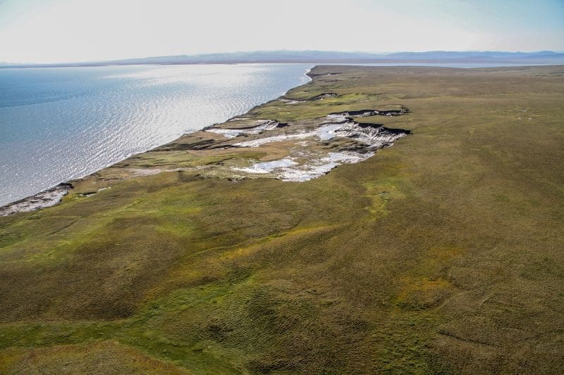 Image: Duration thawing area "Slump D" on Herschel Island, Yukon, Canada 