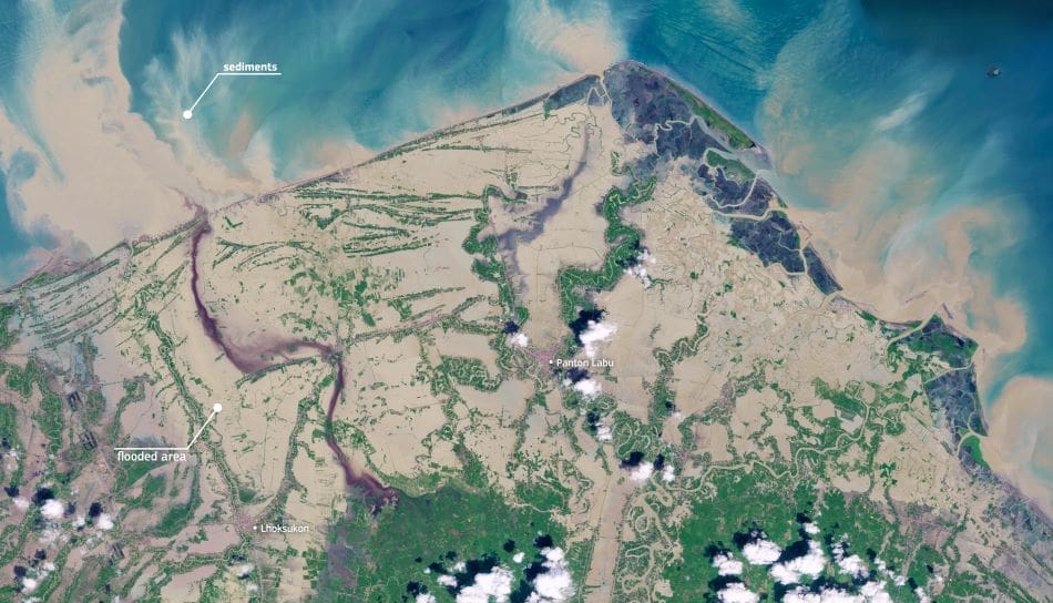 Satellite Image: Aceh province, Sumatra, Indonesia