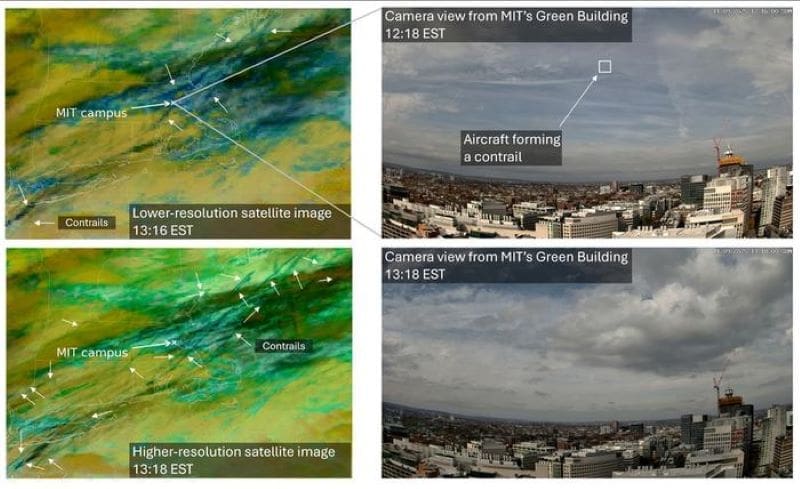 Image: aviation contrails study