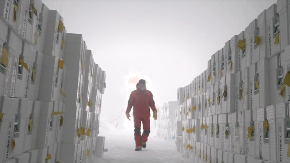 Image: Ice cave and cores storage at the Concordia Station in Antarctica (s. 'ice archive')