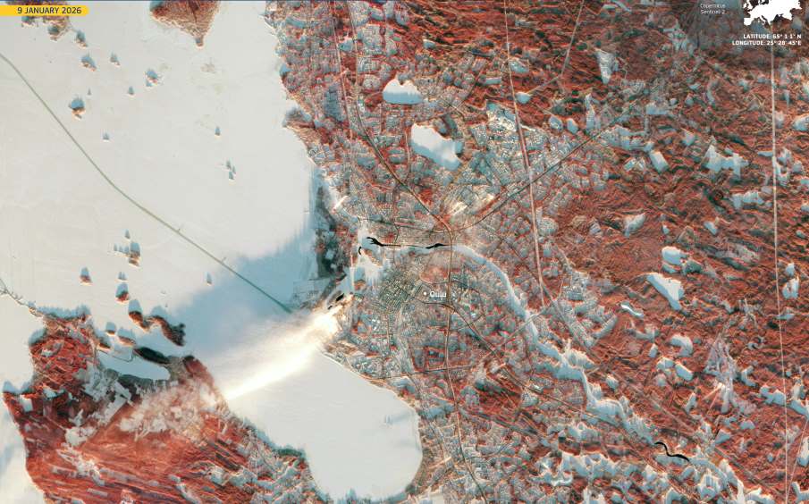 Satellite Image: Oulu, Finland