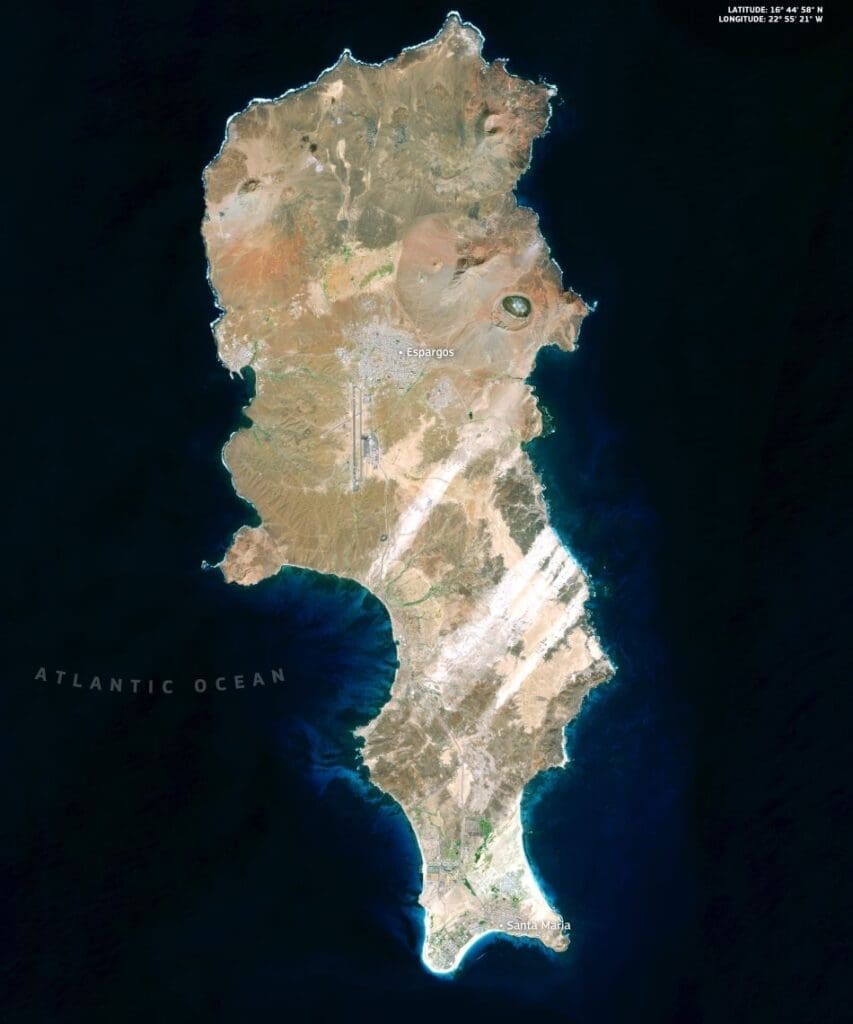 Satellite Image: Sal Island, Cape Verde