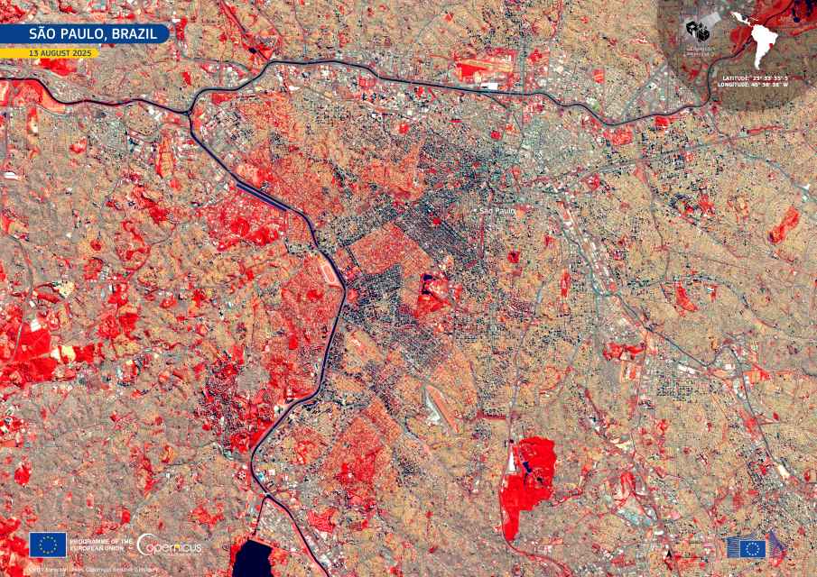 Satellite Image: São Paulo, Brazil