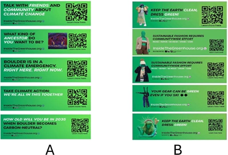 Image: Examples of advertisements that ran on the exterior of buses