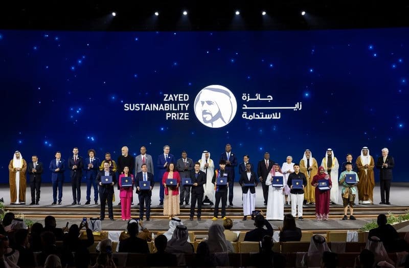 Image: Zayed Sustainability Prize 2026 winners (s. Abu Dhabi Sustainability Week 2026) 