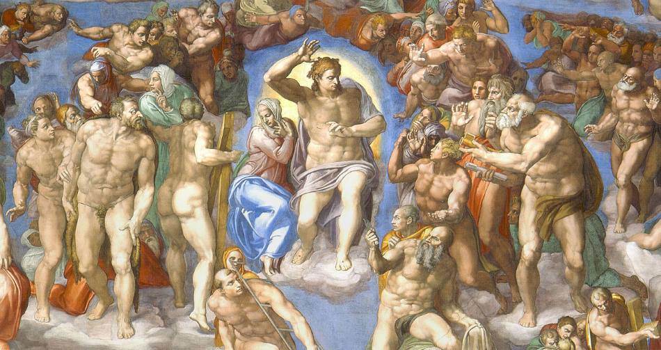 Image: The Last Judgment (detail) by Michelangelo (1475–1564), Vatican