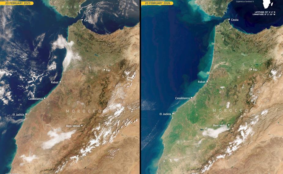 Satellite Images: Northeastern Morocco