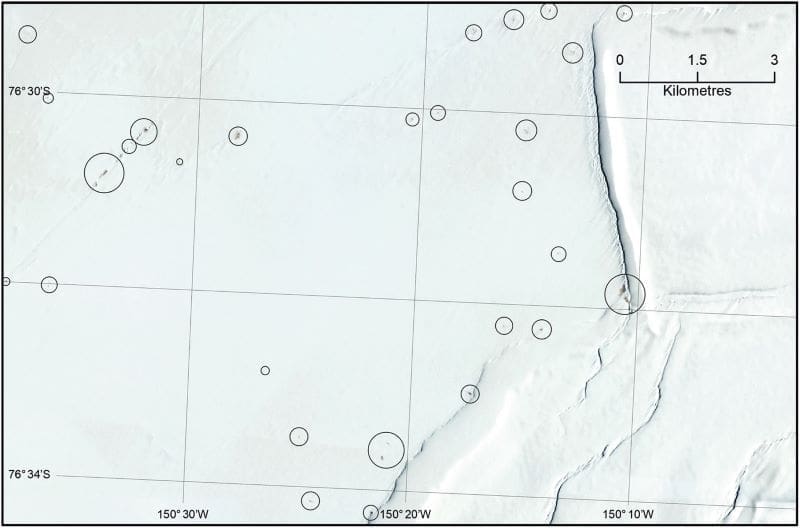 Image: Brown patches were seen on the Copernicus browser that instigated this study