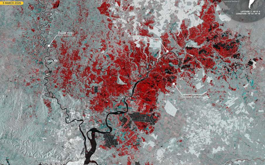 Satellite Image: Babahoyo River, Guayaquil, Ecuador