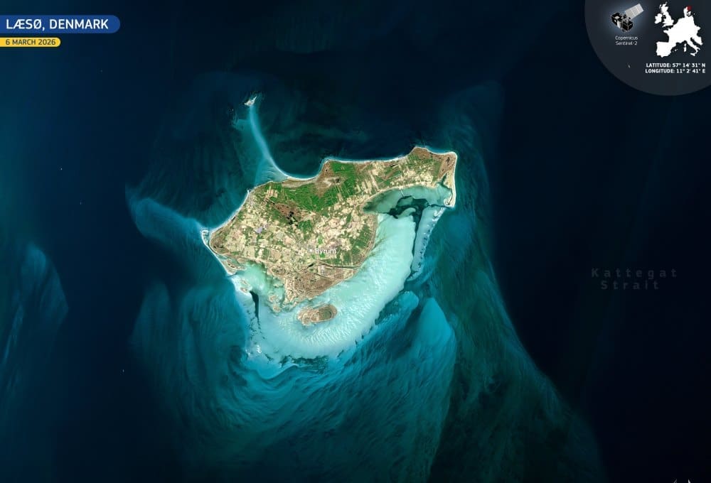 Satellite Image: Læsø island, Denmark