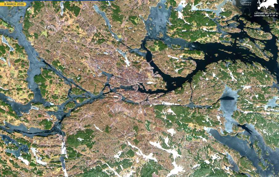 Satellite Image: Stockholm, Sweden