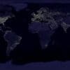 Satellite Imagery: This composite image shows a global view of Earth at night, compiled from over 400 satellite images