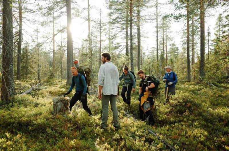 Image: Fieldwork in Norra Gällsjön (s. Old-growth forests forests, carbon storage)