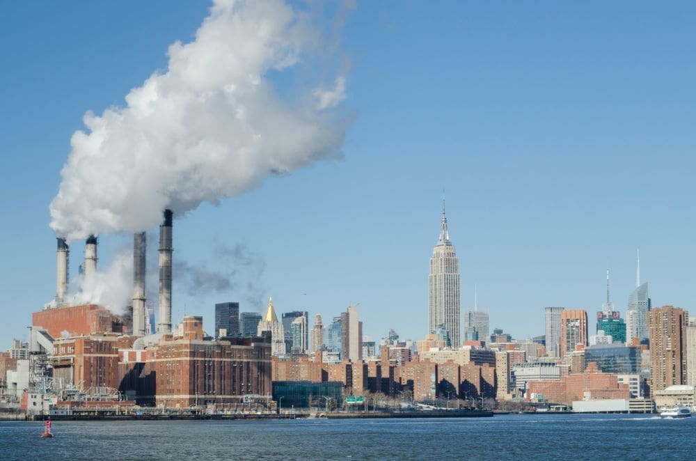 Climate scientists reject DOE climate report Image: industrial building during daytime; New York
