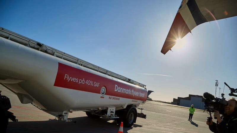 Image: saf tank (s. Denmark inaugurates first flight with sustainable fuel) 