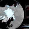 Image of the day: Arctic sea ice remains at record low levels in March 2026 Image: data visualisation - Arctic sea ice remains at record low levels in March 2026