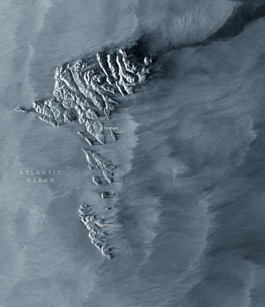 Satellite Image: Faroe Islands, Denmark