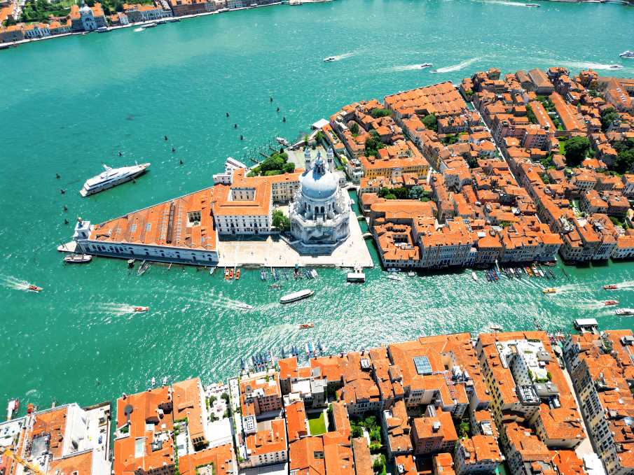 Image: aerial view of Venice, Italy