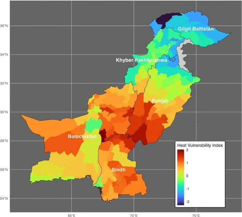 Image: Fig 4 - 'Disproportionate climate burden of rising temperatures on low birth weight in Pakistan'