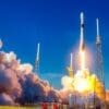 Image: space ship on blue sky during daytime