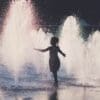 Europe sweats through new heatwave, with worse to come Image: girl cools off in a water fountain
