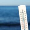 Image: Close up on thermometer showing high temperature