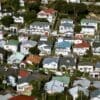 Image: Aerial view showcasing vibrant suburban housing in Wellington, New Zealand