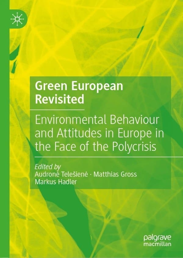 Image: Book Cover - 'Green European Revisited - Environmental Behaviour and Attitudes in Europe in the Face of the Polycrisis' (s. climate change, Europe)