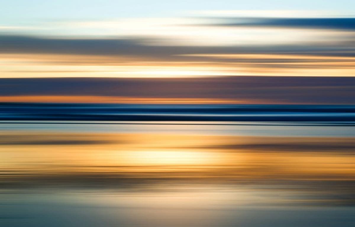 Image: sunset over the ocean