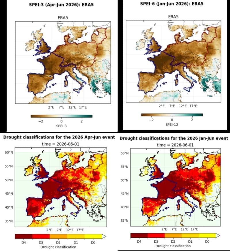 Climate change making Europe drought 'more severe': study Image: Fig - 'Increasingly hot Europe faces more Severe Droughts and Growing Challenges for Water and Land Management' (s. Climate change making Europe drought 'more severe')